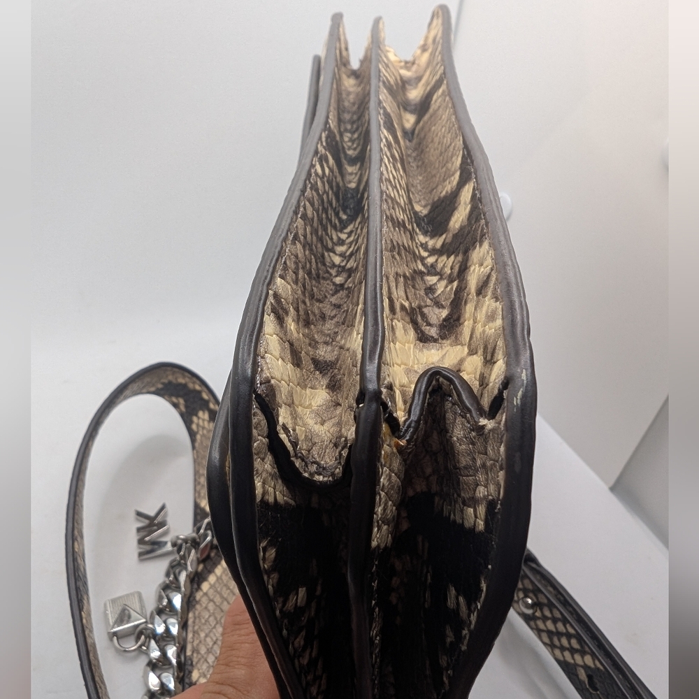 Michael Kors Python Crossbody Bag With Chain Dera… - image 4